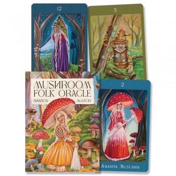 Mushroom Folk Oracle kortos Blue Angel